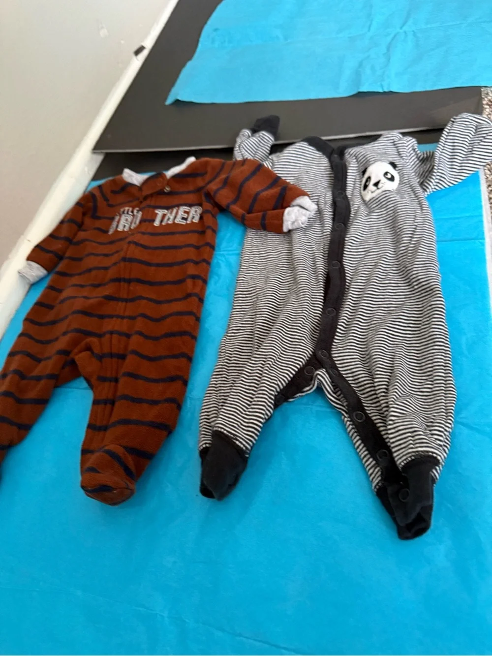 Striped Olive & Cream Baby One-Piece - Soft Cotton Bodysuit